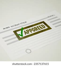 financing approval visual  approved stamp ai generated image