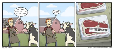 Amazingsuperpowers Webcomic At The Speed Of Light Cow