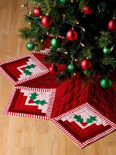 Beautiful Log Cabin Christmas Tree Skirt From Log Cabins Today Book