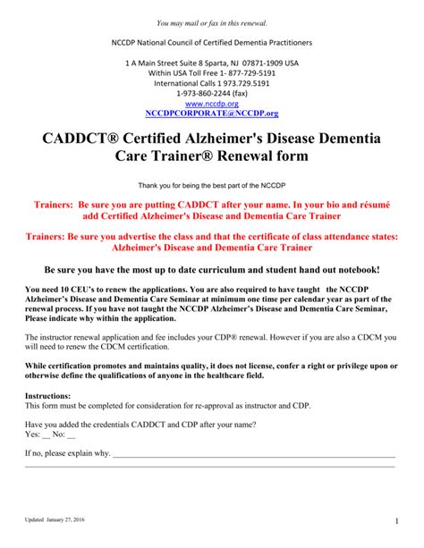 National Council Of Certified Dementia Practitioners