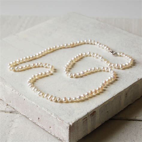 Seed Pearl Necklace By Highland Angel