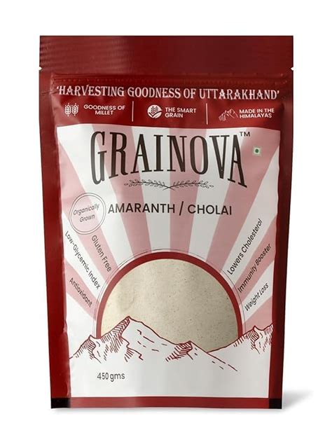 Grainova Amaranth Flour Organic Grain Amaranthus Cholai Grain