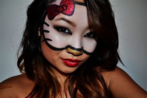 Well Hellokitty Hello Kitty Halloween Makeup Hello Kitty Costume