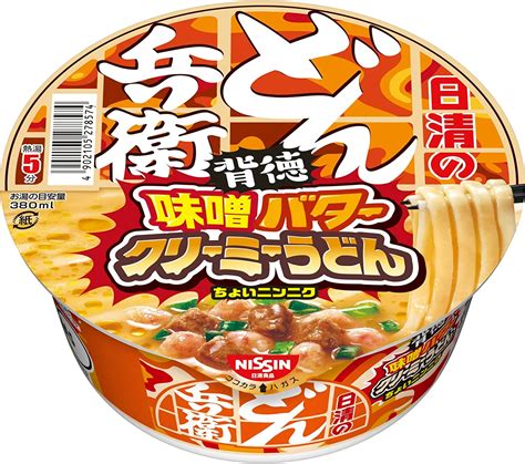 Jp 日清食品 日清のどん兵衛 味噌バタークリーミーうどん 88g ×12個 食品・飲料・お酒