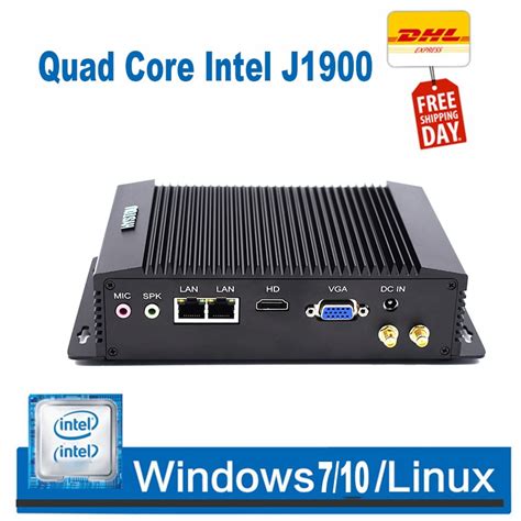 Dual Intel Nuc Fanless Mini Pc Quad Core J Barebone Rs