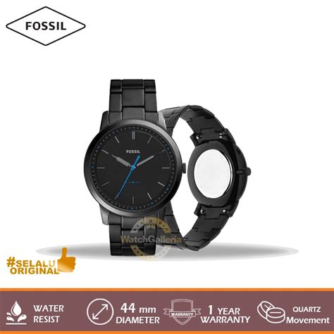 Jual Fossil Fs5308 The Minimalist Slim Three Hand Black Stainless Steel