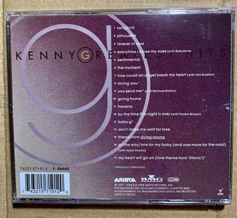 Kenny G Greatest Hits CD EU 1998 DCG26 Hobbies Toys Music