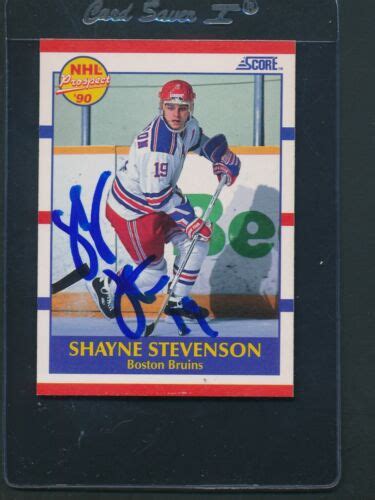 199091 Score 405 Shayne Stevenson Bruins Signed Auto D4113 Ebay