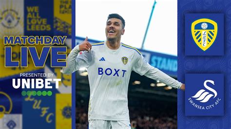 Matchday Live Leeds United V Swansea City Efl Championship Youtube