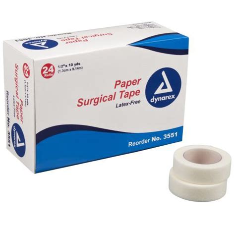 Dynarex Paper Surgical Tape, Latex-Free 1/2, 1, 2, 3 inch - 3551, 3552, 3553, 3554 | Vitality ...