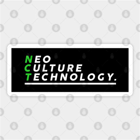 Neo Culture Technology Nct Black Nct Sticker Teepublic