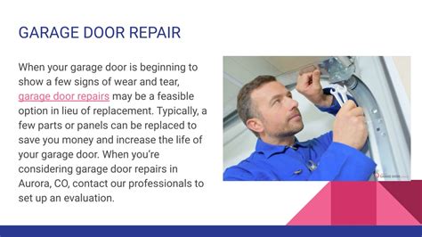 PPT RESIDENTIAL GARAGE DOOR REPAIR SERVICES PowerPoint Presentation