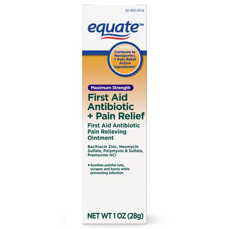 Equate Maximum Strength First Aid Triple Antibiotic Pain Relieving