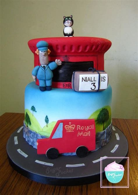 Postman Pat cake - Decorated Cake by SugarPocket - CakesDecor