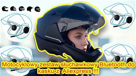 Motocyklowy Zestaw S Uchawkowy Bluetooth Do Kasku Z Aliexpress