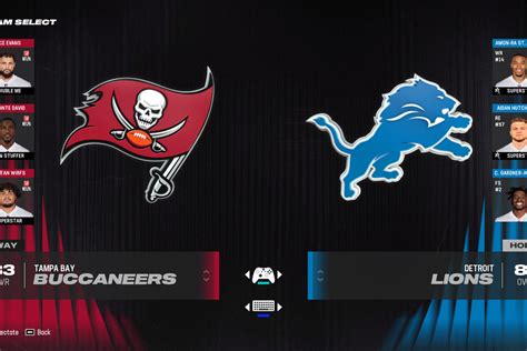 Detroit Lions Vs Tampa Bay Buccaneers Playoff Preview Madden 24 Sim