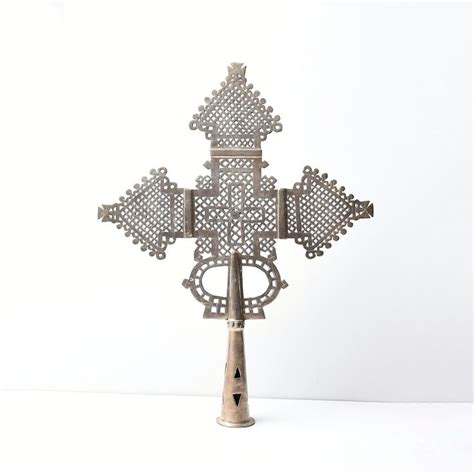 Ethiopian Processional Cross Large Orthodox Church Coptic Table