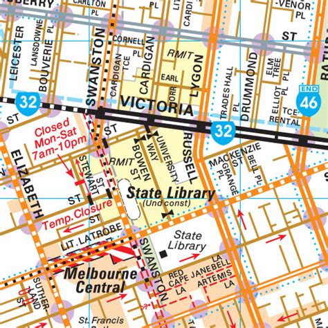 Melway Melbourne City Council Wallmap Melway Maps