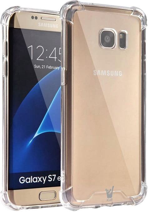 Samsung Galaxy S7 Edge Hoesje Transparant Shock Proof Siliconen Case