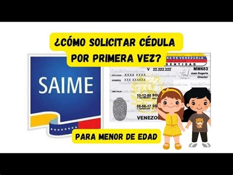 Pasos para solicitar la cédula de identidad por primera vez Triunfa