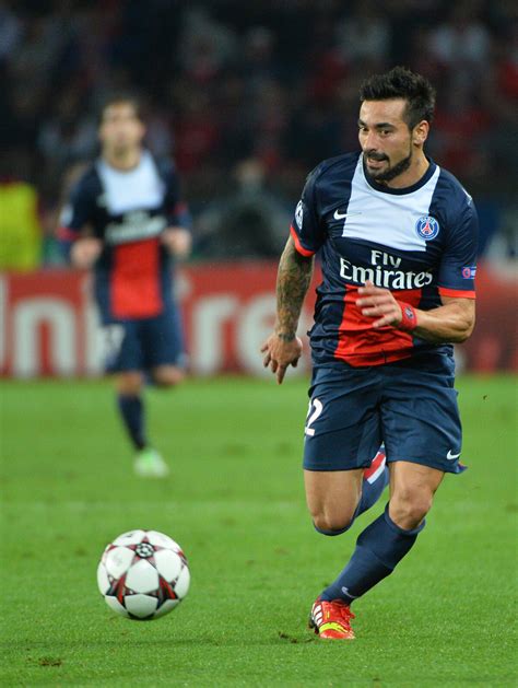 Photo Ezequiel Lavezzi Lors Du Match De Ligue Des Champions Face Au