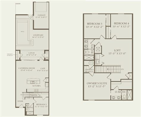 Pulte Townhome Floor Plans