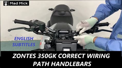 Zontes Zt Gk Correct Wiring Path Handlebars English Subtitles Youtube