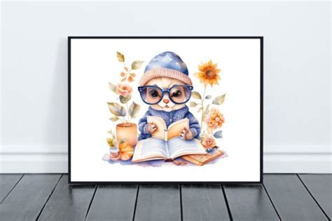 Watercolor Cute Owl Wearing Sunglasses Graphic By Varot Chandra Ray