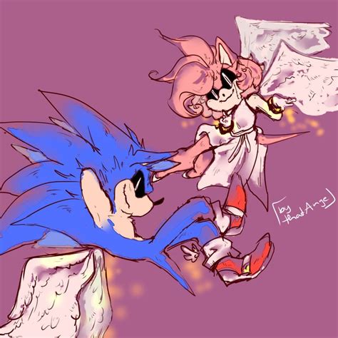 Sonamy Halloween Or So By Thatange Sonic Y Amy Sonic Boom Sonamy