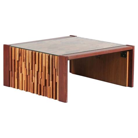 Solid Ipe And Granite Coffee Table From Brazil At 1stdibs Solid