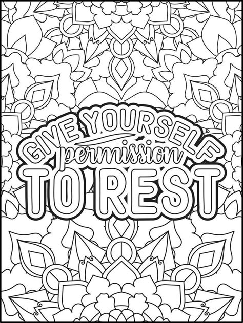 10 Mandala Motivational Coloring Pages Etsy Artofit