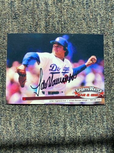 Los Angeles Dodgers Signed Fernando Valenzuela Picture Autograph Ebay