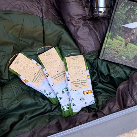 Socks that Protect National Parks - Happy Camper | Conscious Step