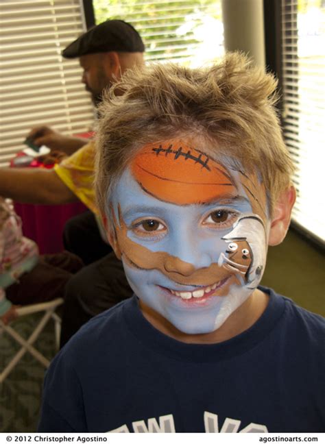 Facepaintingfootball Thepass120930agostinoarts Agostino Arts