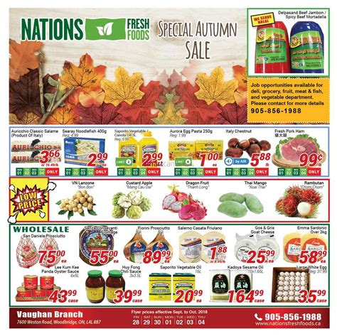 Nations Fresh Foods Vaughan Flyer September 28 To October 4