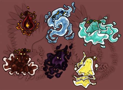 elemental spirits  aedel  deviantart
