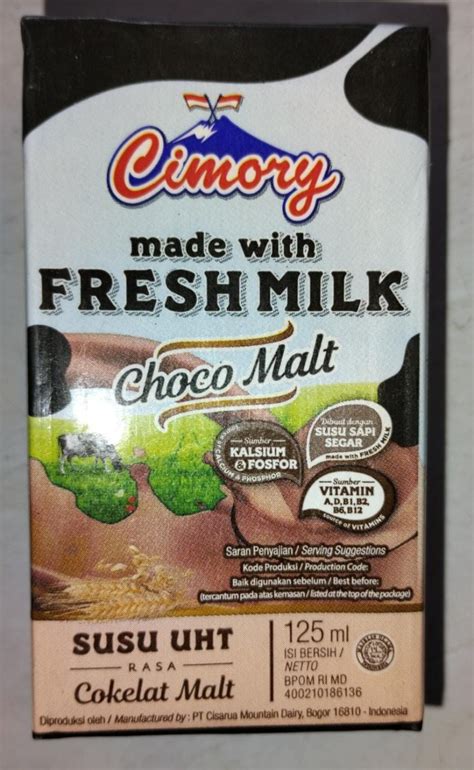 Frozzie Frozen Food Cimory UHT Milk Choco Malt 125ml