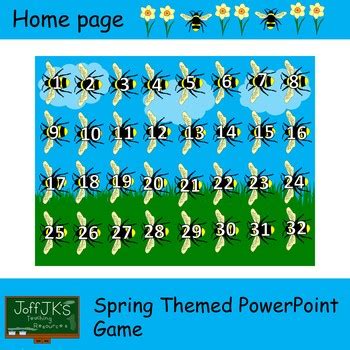 Spring Themed Powerpoint Review Game By Joffjk S Teacher Resources