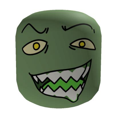 Smug Evil Zombie Face [Moss Green]'s Code & Price - RblxTrade