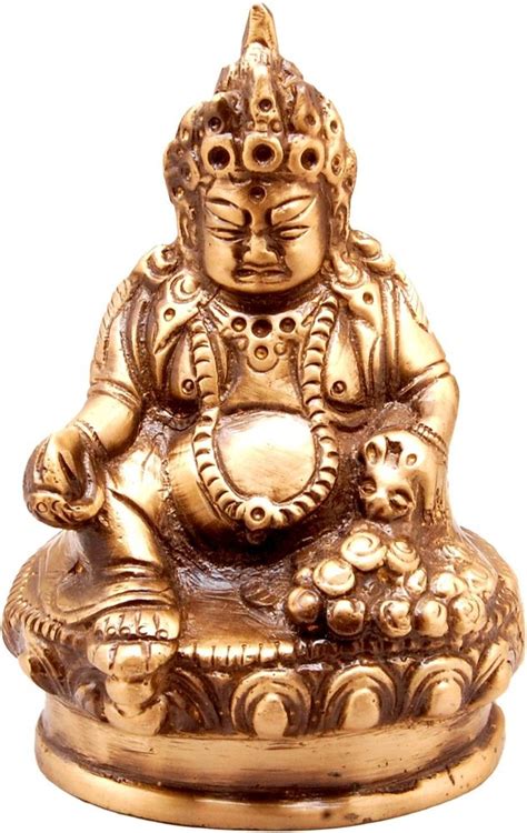 Purpledip Brass Statue Kubera God Of Wealth Prosperity Kuber At Rs