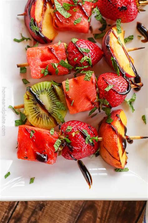 Grilled Fruit Kabobs Easy Summer Recipe Home And Plate