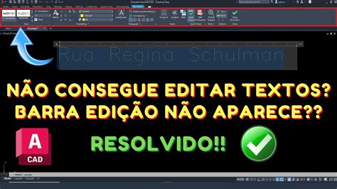 N O Consigo Editar Textos Autocad Editor De Textos N O Aparece