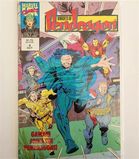 Marvel Comics Knights Of Pendragon Comic Book Vintage Gawain