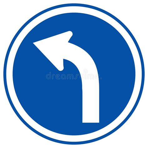 Curved Left And Curved Right Traffic Road Sign Vector Illustration