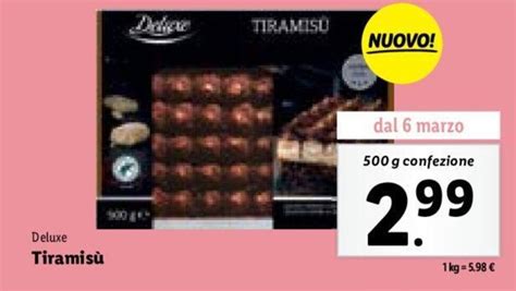 Deluxe Tiramis G Offerta Di Lidl