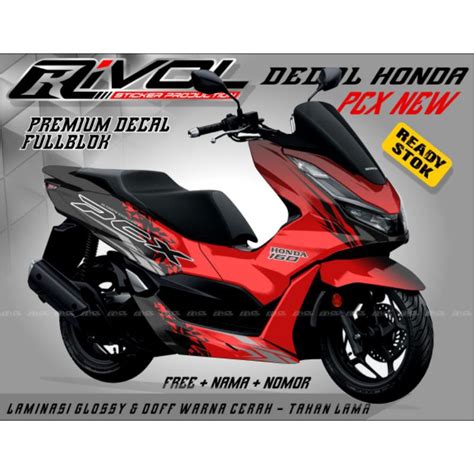 Jual Stiker Decal Full Body Honda Pcx 160 Striping Variasi Decal Motor