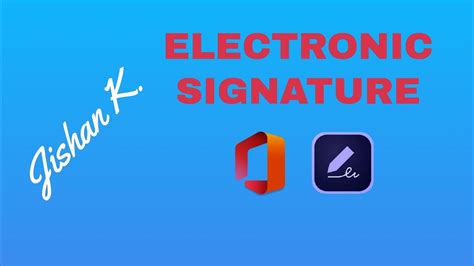 How To Create An Electronic Signature Youtube