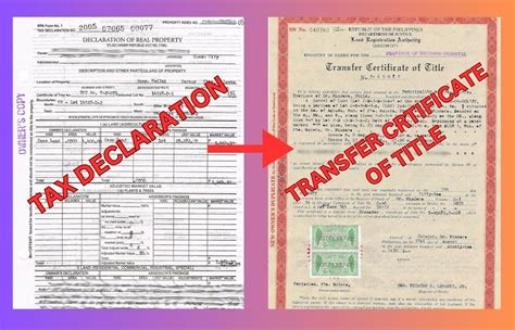 Process For Obtaining A Land Title From A Tax Declaration Philrep