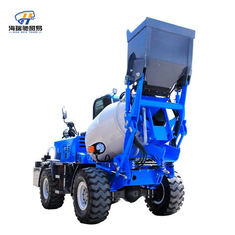 Industrial Mechanized Feeding Mixer Truck Self Loading Cement Mixing