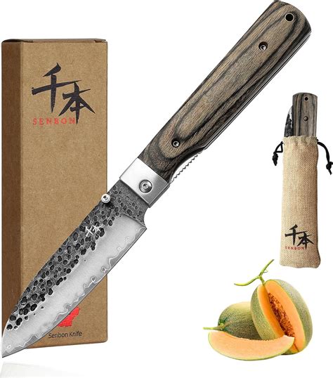 Amazon Senbon Forged Stainless Steel Sharp Folding Chef Knife